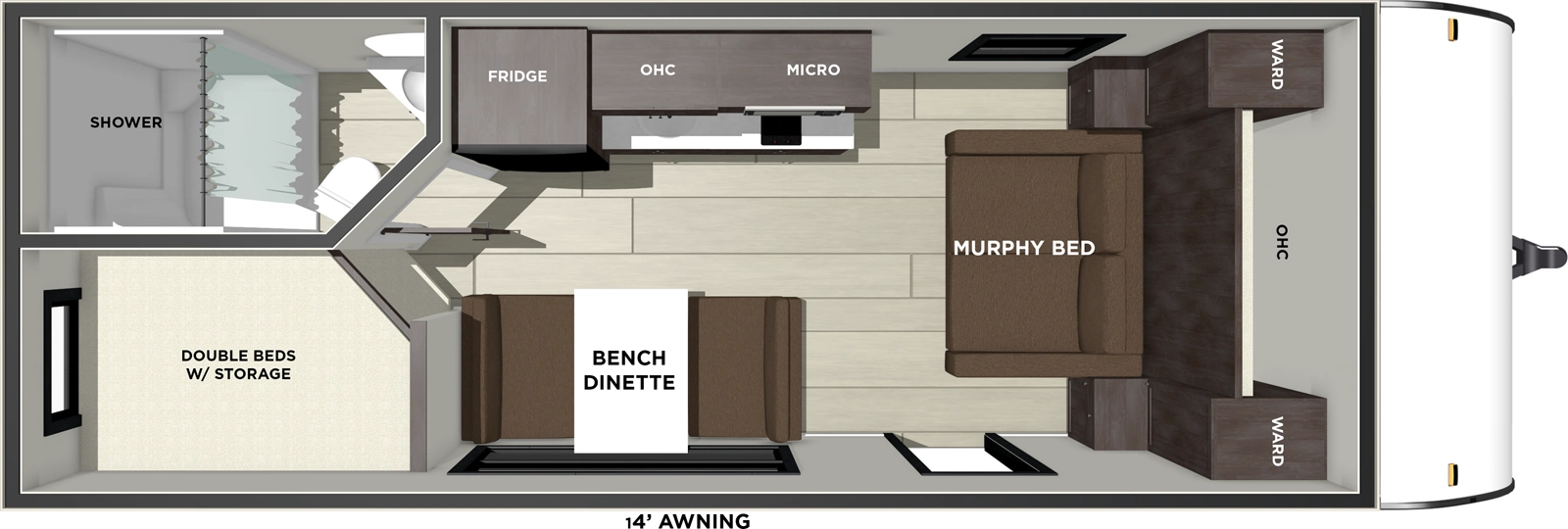 Evo 179DB Floorplan
